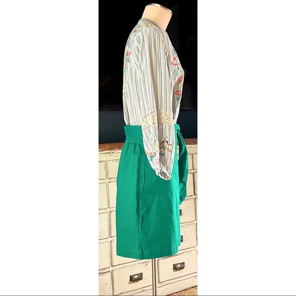 Johnny Was Lais Paris Effortless Striped Embroidered Blouse NWT New S - Picture 8 of 16